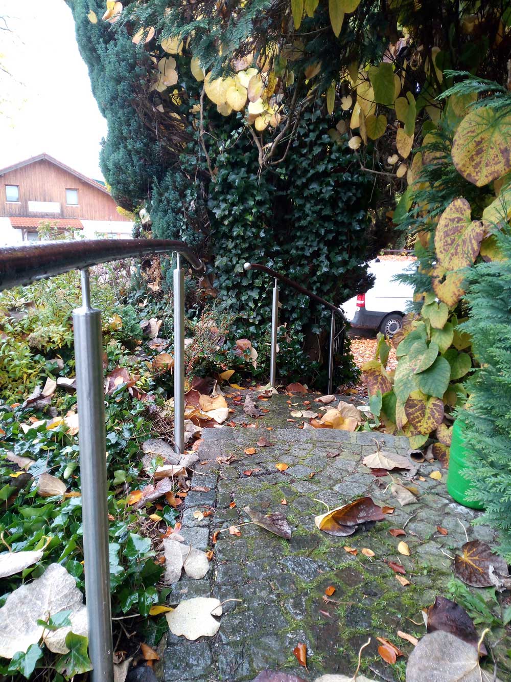 Sicherer Flexo Handlauf im Herbst